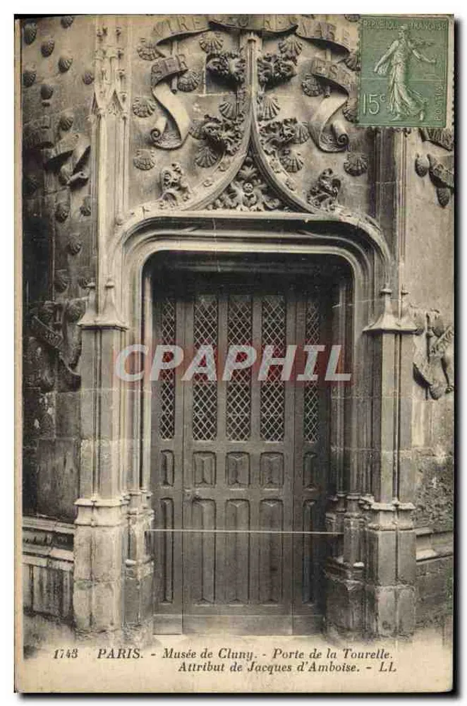 Paris - Musée de Cluny - Porte de la Tourelle - Zugeschrieben Jacques d'Amboise - LL - Vorderseite