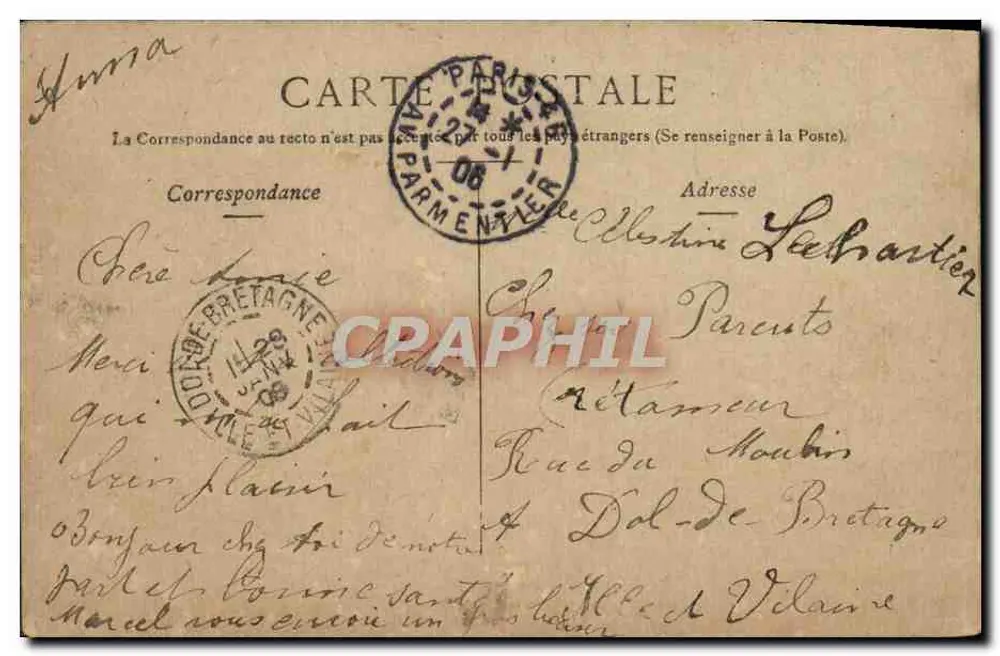 Paris - Avenida dos Campos Elísios — vista panorâmica — editor Stalor, número de série não visível - Verso