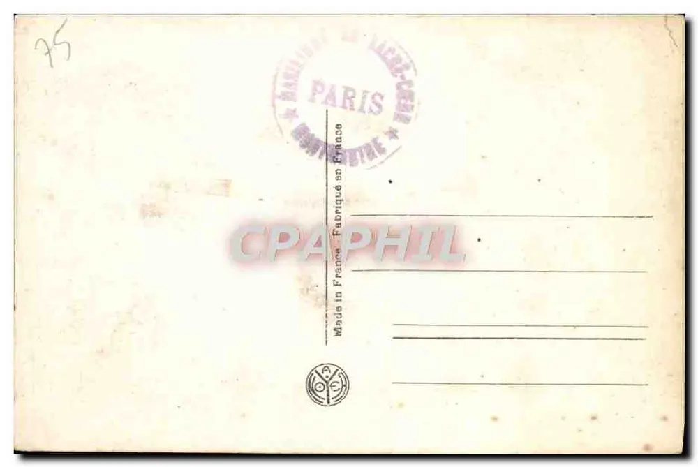 Paris — A Basílica do Sagrado Coração — editor A.J.N. n°436 - Verso