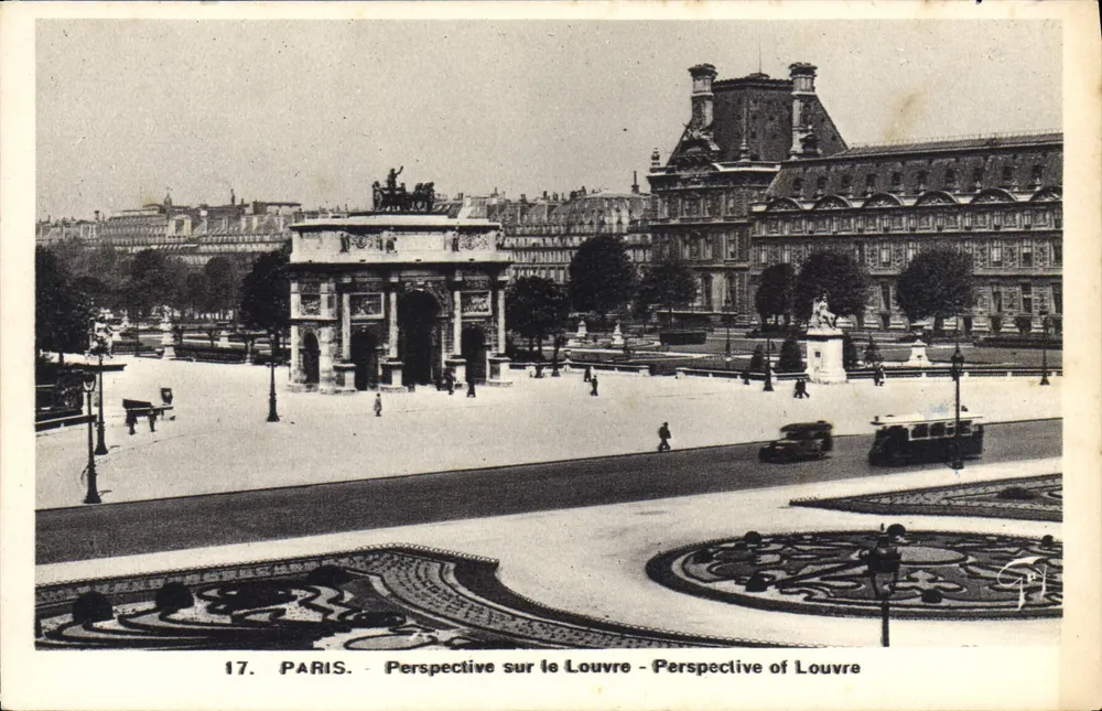 Paris - Perspectiva do Louvre - Editor A. Leconte, 38, r. Ste-Croix-de-la-Bretonnerie, Paris - Frente