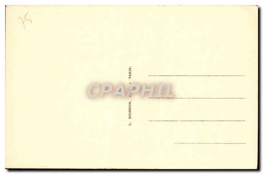 Paris-Montmartre - Die Basilika des Heiligen Herzens — Verlag L. Boisson, n°77 - Rückseite