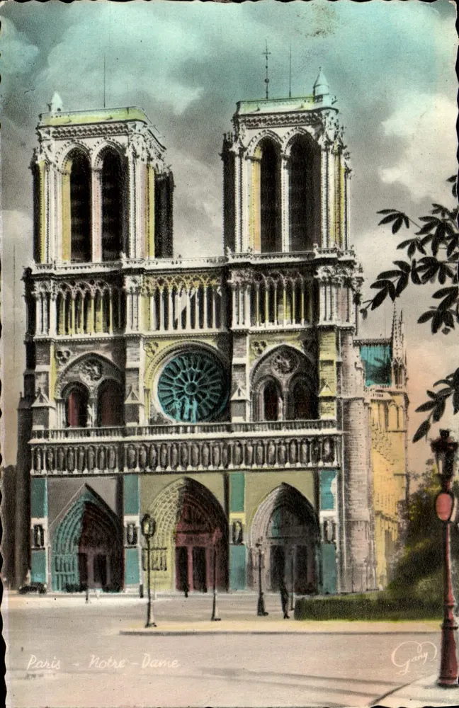 Paris - Notre-Dame — vista da fachada — Gang - Frente