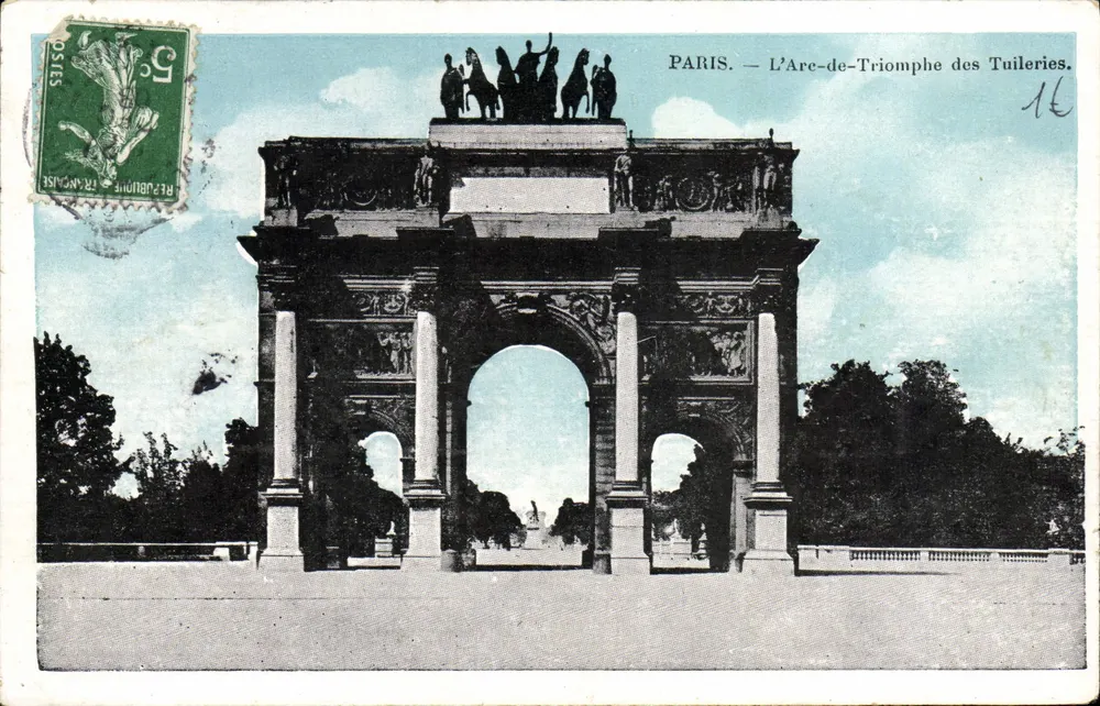 PARYŻ — Arc de Triomphe des Tuileries — J.C. Paryż - Awers
