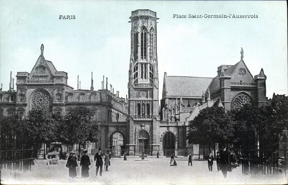Parijs — Square Saint-Germain-l'Auxerrois — uitgever onbekend - Voorkant