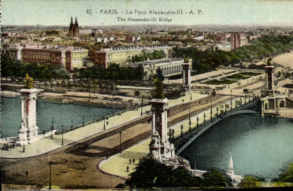 Paris - O Ponte Alexandre-III - A. P. - Frente