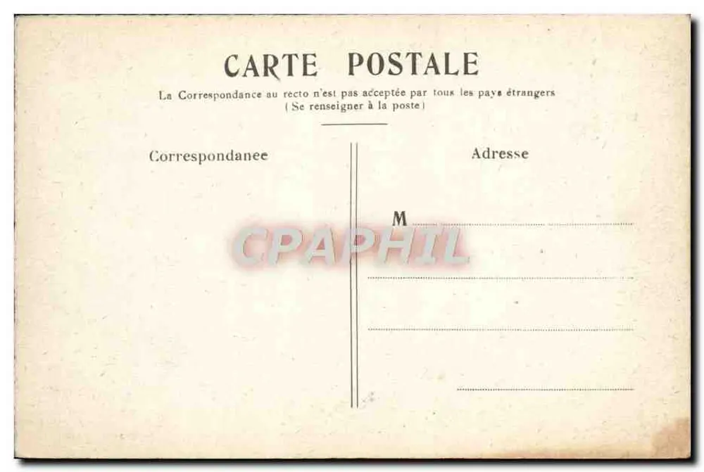 Paris — O Palácio do Trocadéro — editor não visível - Verso