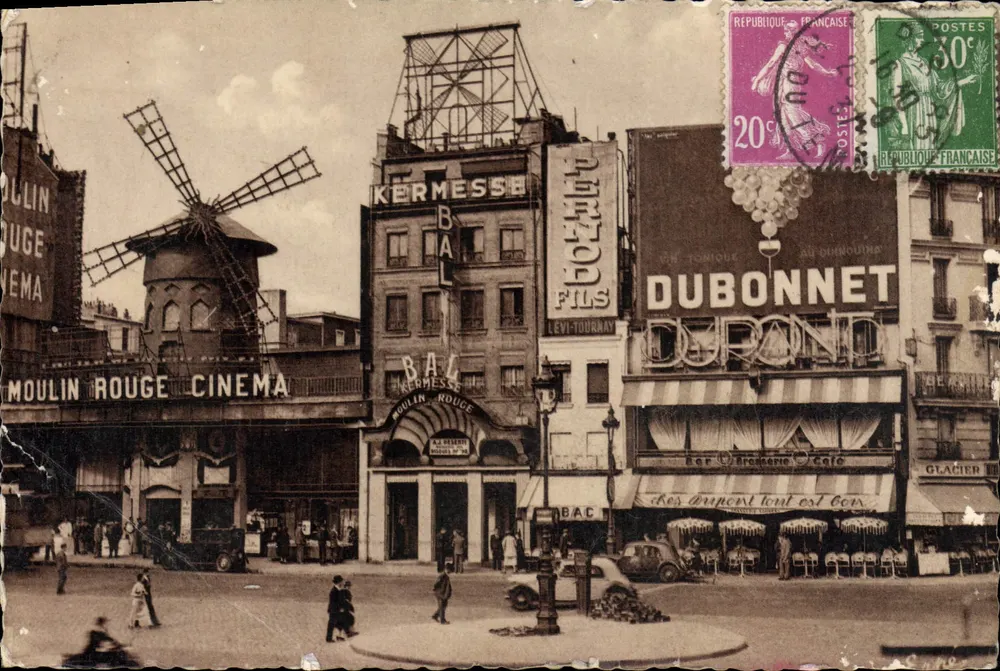 Place Blanche - Moulin Rouge - Editor A. Colix - Albi - Frente