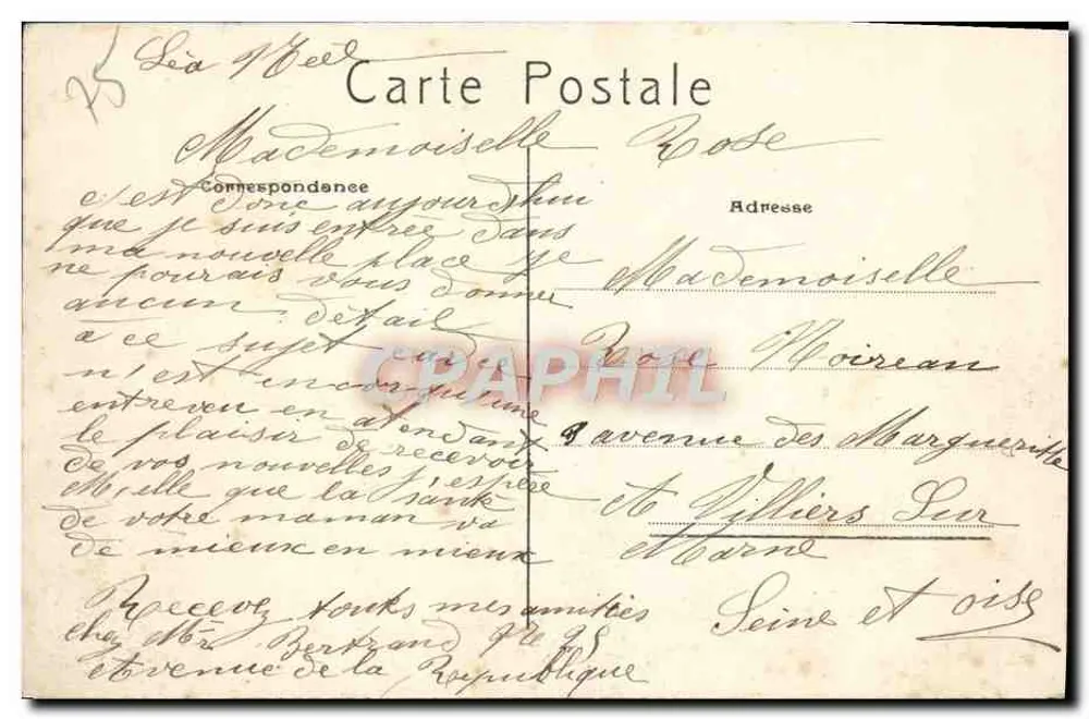 Paris — O Trocadéro — P.A. n°513 - Verso