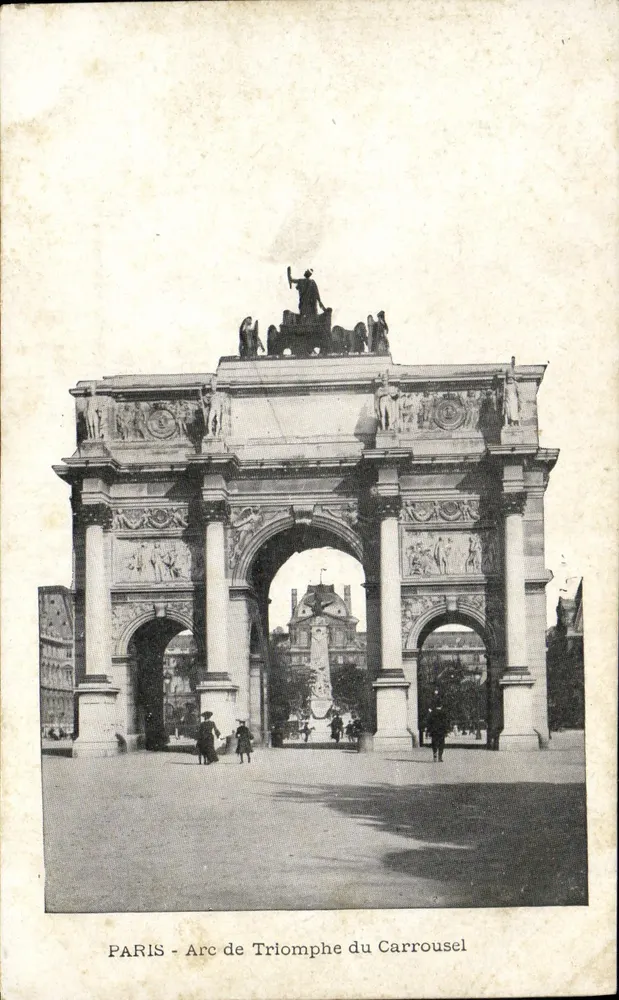 PARIS - Arco do Triunfo do Carrousel — editor não identificado, número de série não visível - Frente