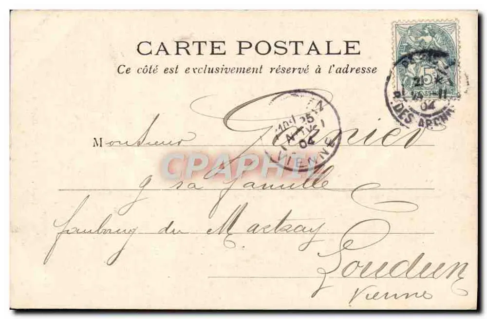 Platz der Bastille — Säule der Bastille — L. J. & Cie, Angoulême-Paris - Rückseite