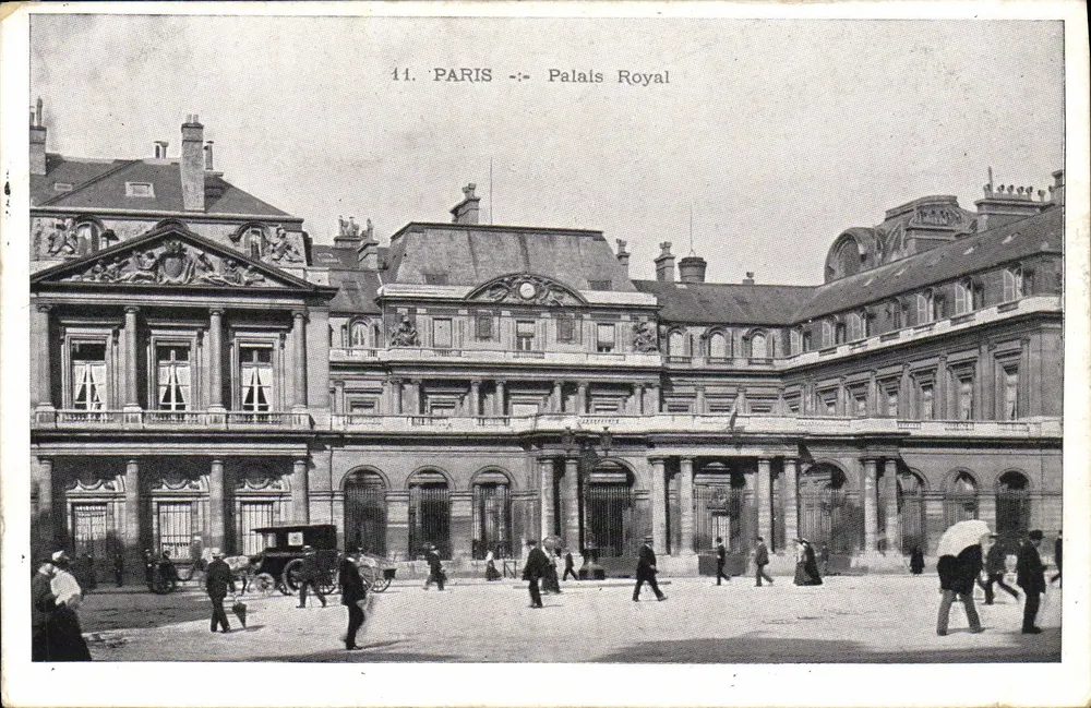 Paryż — Pałac Royal — Wydawca nieznany, nr serii 11 - Awers