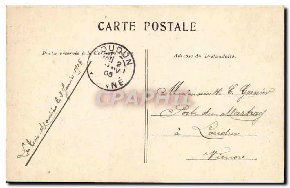 Paris — A Coluna Vendôme — editor não visível - Verso