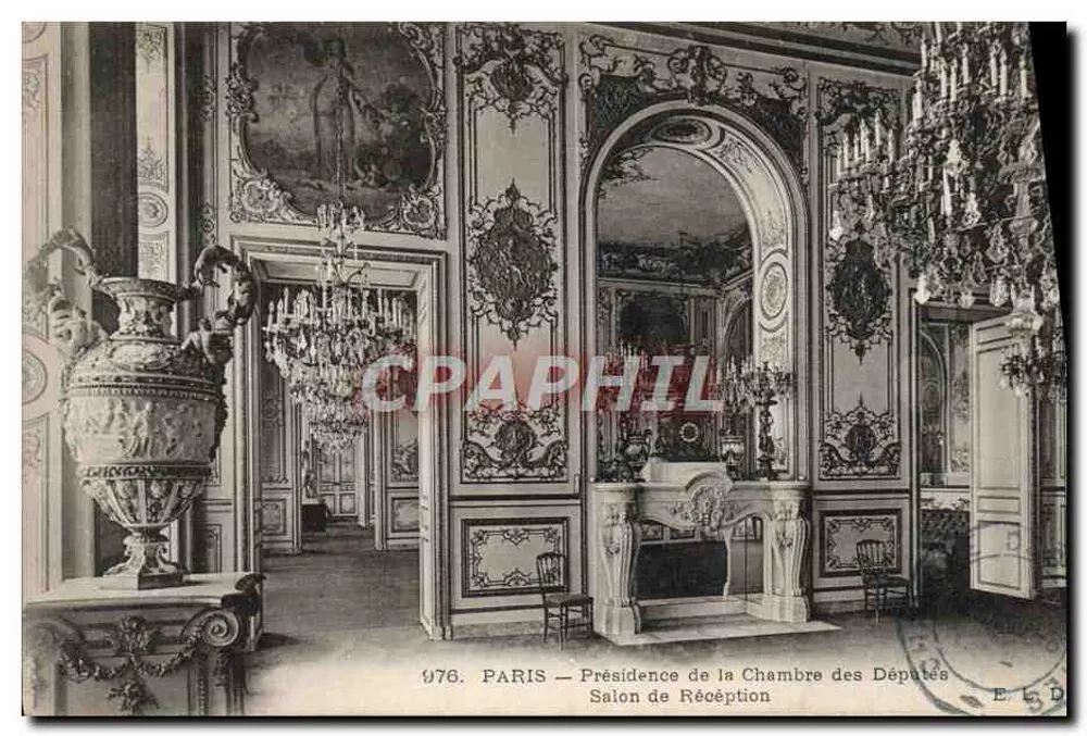 PARIS — Präsidium des Abgeordnetenhauses — Empfangssaal - Vorderseite