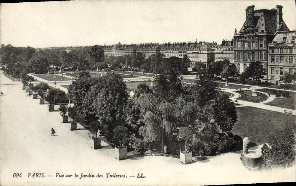 Paris — Ansicht des Tuileries-Gartens — LL. — n° 694 - Vorderseite