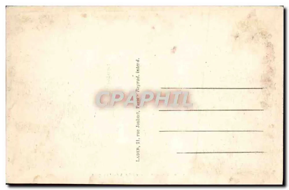 Paris — Place du Théâtre-Français — Lader, 21 rue Jonhert, Paris - Verso