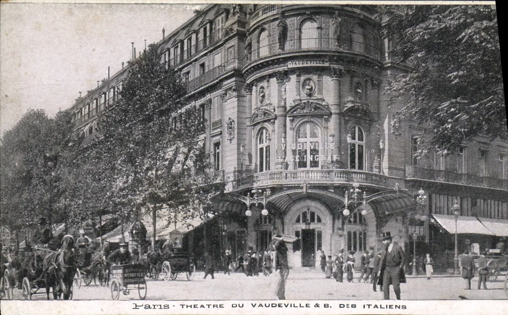 Paris - Theater du Vaudeville & B. des Italiens — Verleger nicht sichtbar - Vorderseite