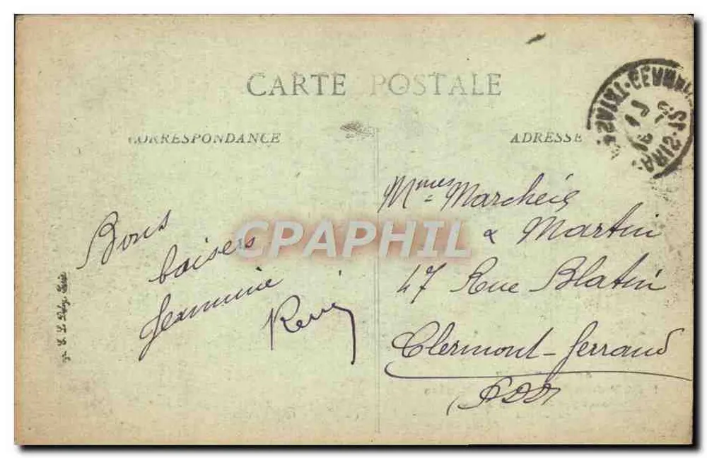 Kleiner Palast der Champs-Élysées — Errichtet für die Ausstellung von 1900 von Girault — Verleger nicht sichtbar - Rückseite