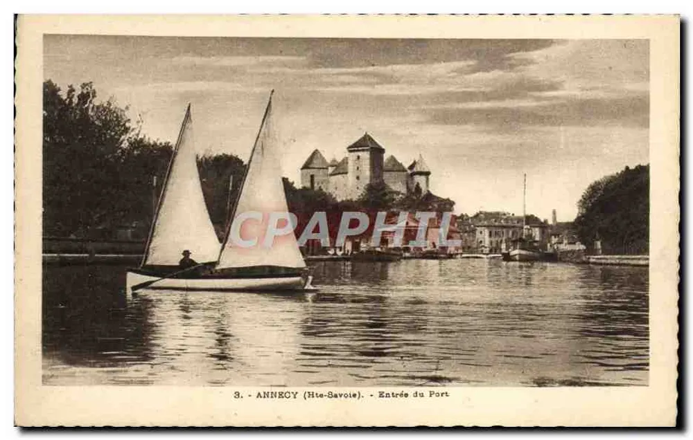 Annecy (Hte-Savoie) — Eingang zum Hafen — L. Fauraz, Verlag - Vorderseite