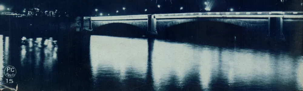 Pont de la Concorde — nächtliche Ansicht — P.C. PARIS n°15 - Vorderseite