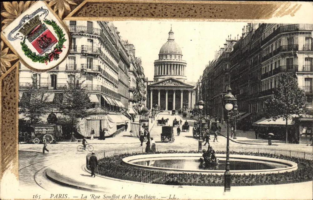 Paris — La Rue Soufflot und der Panthéon — LL. — n° 165 - Vorderseite