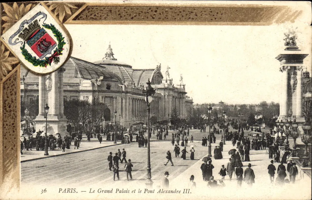 PARIS — Le Grand Palais et le Pont Alexandre III. — L'Imprimerie Nouvelle Photographique, n° 36 - Vorderseite