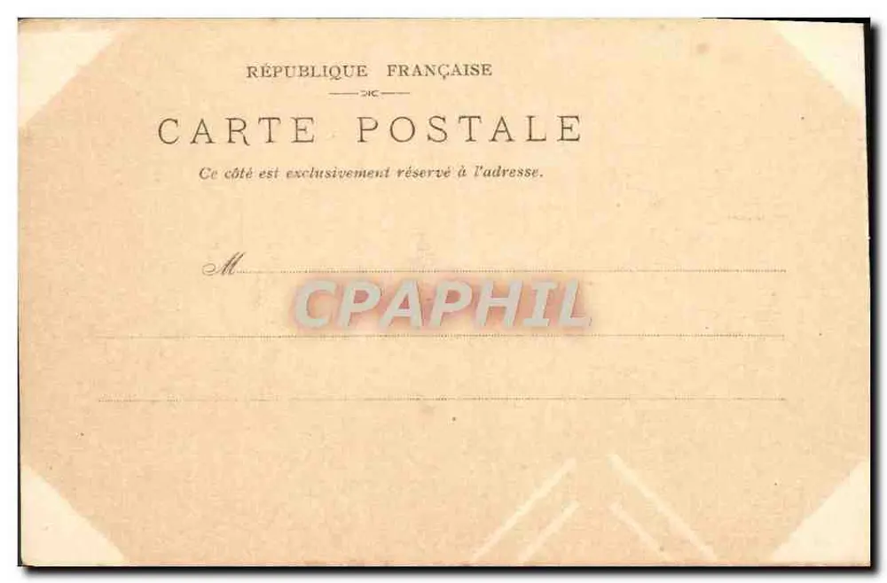 Ausstellung von 1900 — Pavillon der Stadt Paris — Anonyme Gesellschaft « La Soie » - Rückseite