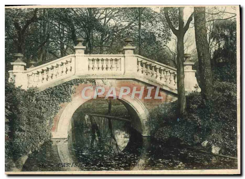 Paris - Parque Monceau - A Ponte — editor anônimo, número de série não visível - Frente