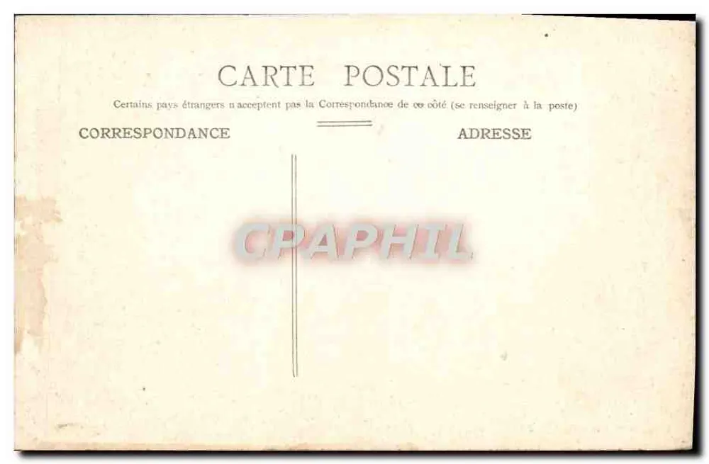 Paris - Parque Monceau - A Ponte — editor anônimo, número de série não visível - Verso