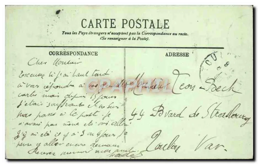 Paris — O Domo dos Invalidos — LL. — N° 298 - Verso
