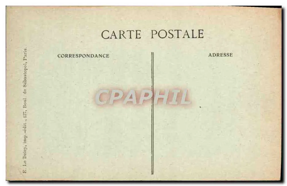 Paris — Cadeia da Moeda e o Pont-Neuf — E. Lo Deley, Paris - Verso