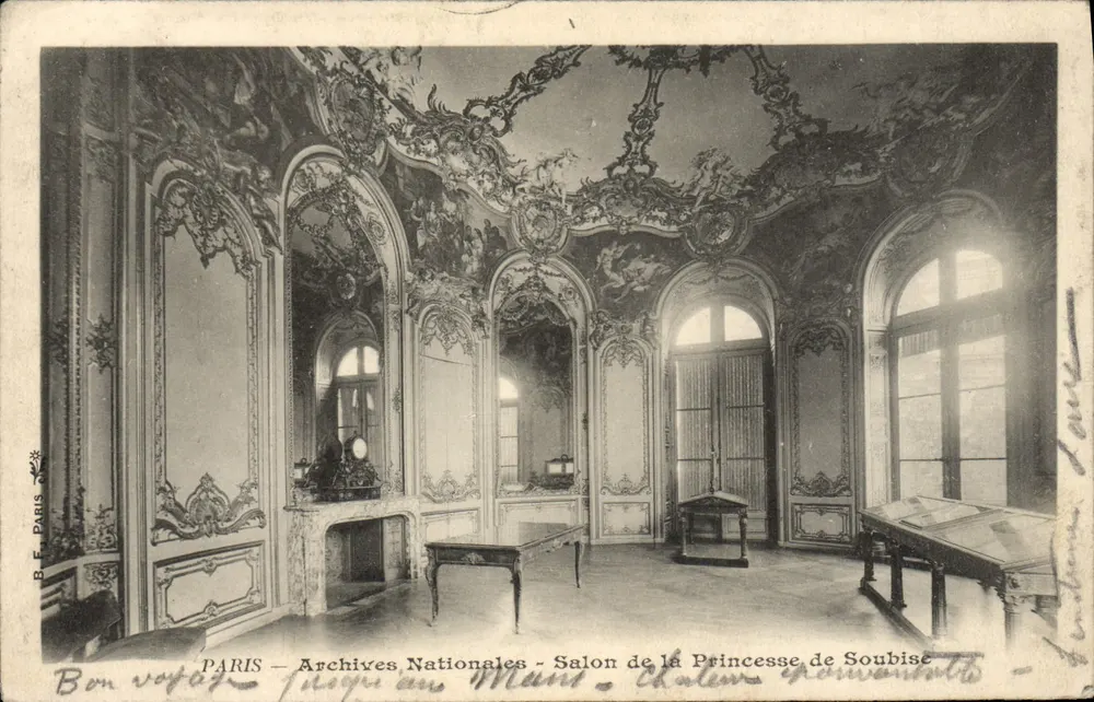 Paris – Nationale Archive – Salon de la Princesse de Soubise — B.E. Paris - Vorderseite