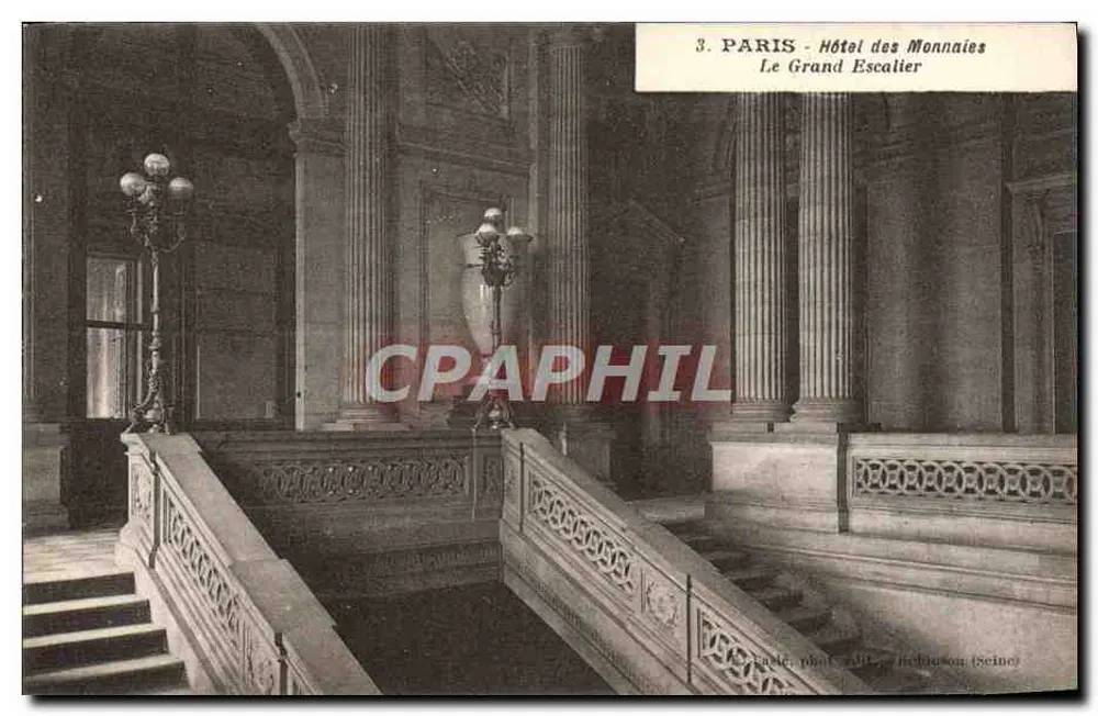 Paris - Hotel der Münze - Der Große Treppenaufgang - Vorderseite