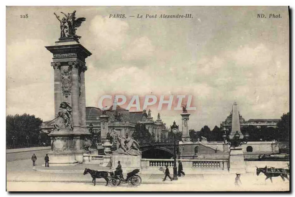 Paris — O Ponte Alexandre-III — ND. Fot. n°218 - Frente