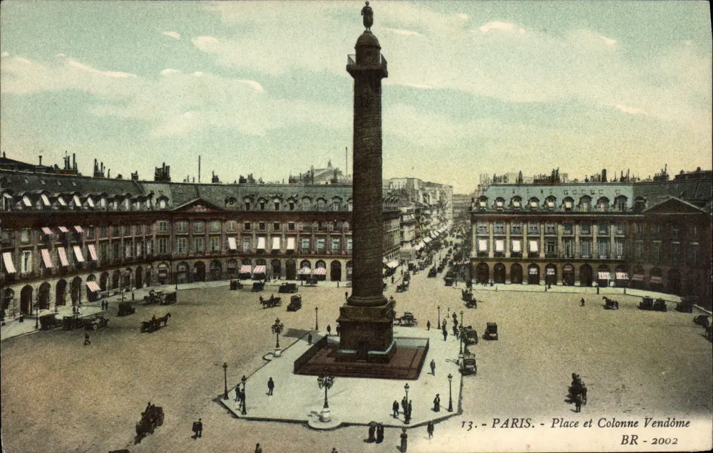 Paris - Praça e Coluna Vendôme — BR - 2002 - Frente