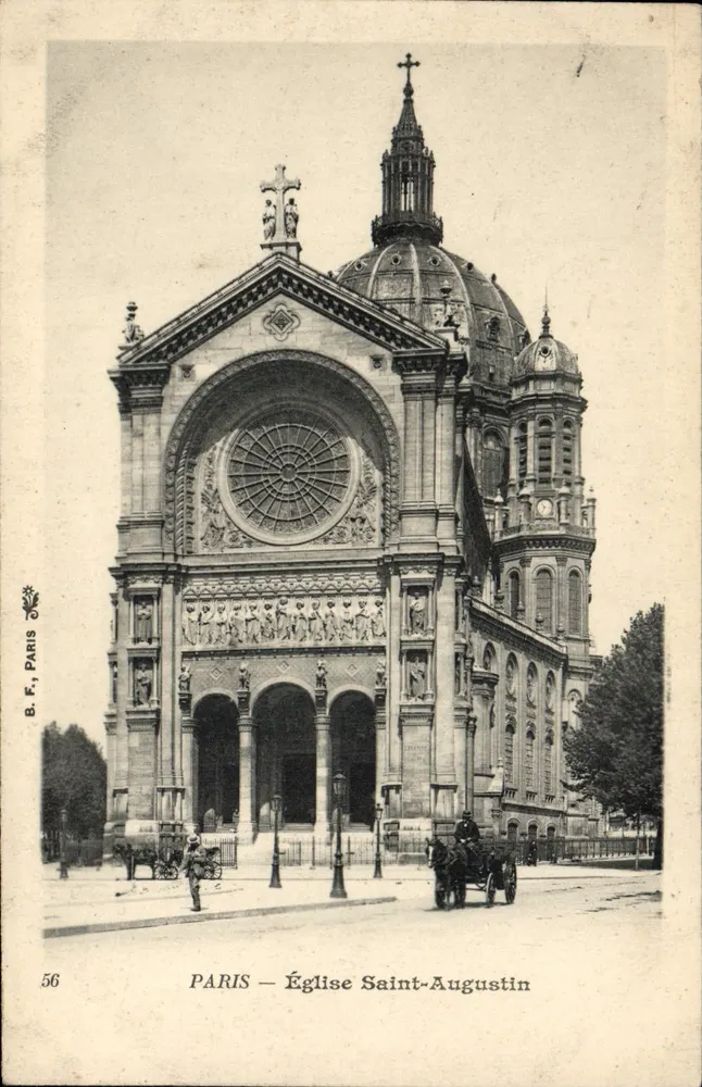 Paris — Igreja de São Agostinho — B.F. Paris, n° 56 - Frente