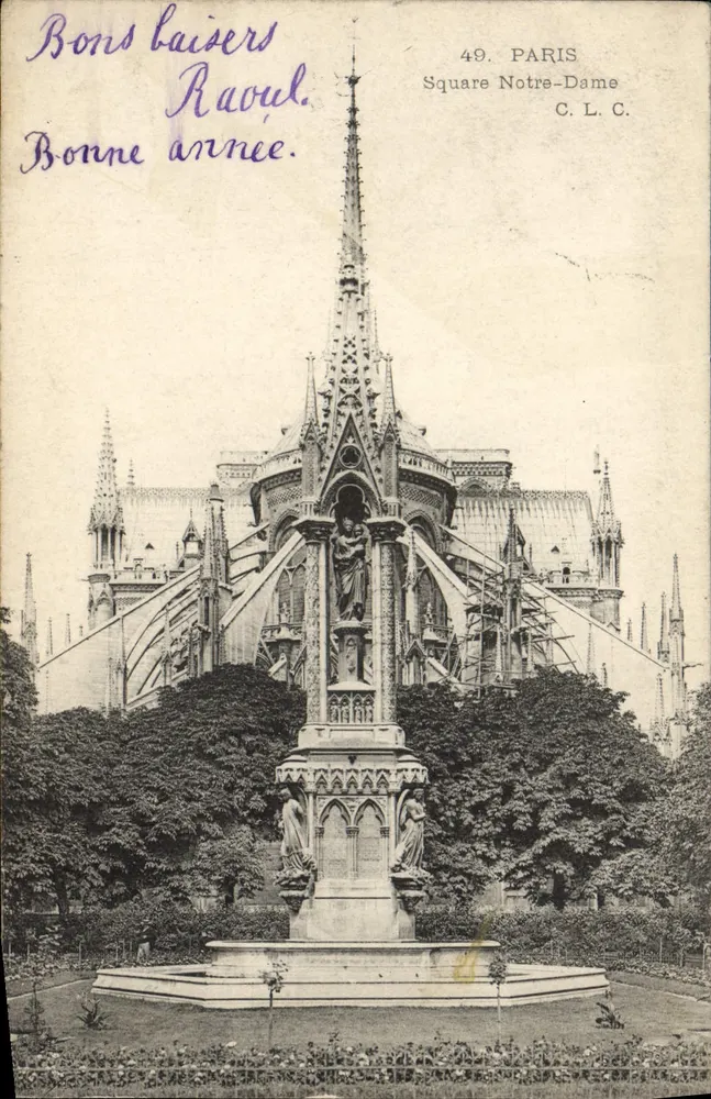 Square Notre-Dame — Paris — C.L.C. n°49 - Frente