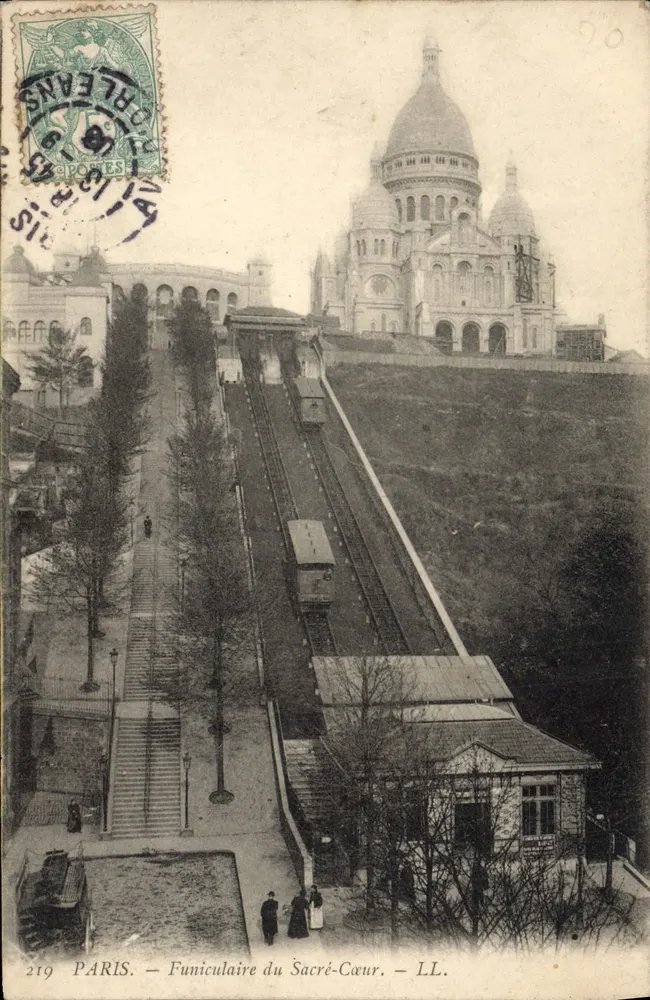 Paris — Funicular do Sacré-Cœur — LL. — 219 - Frente