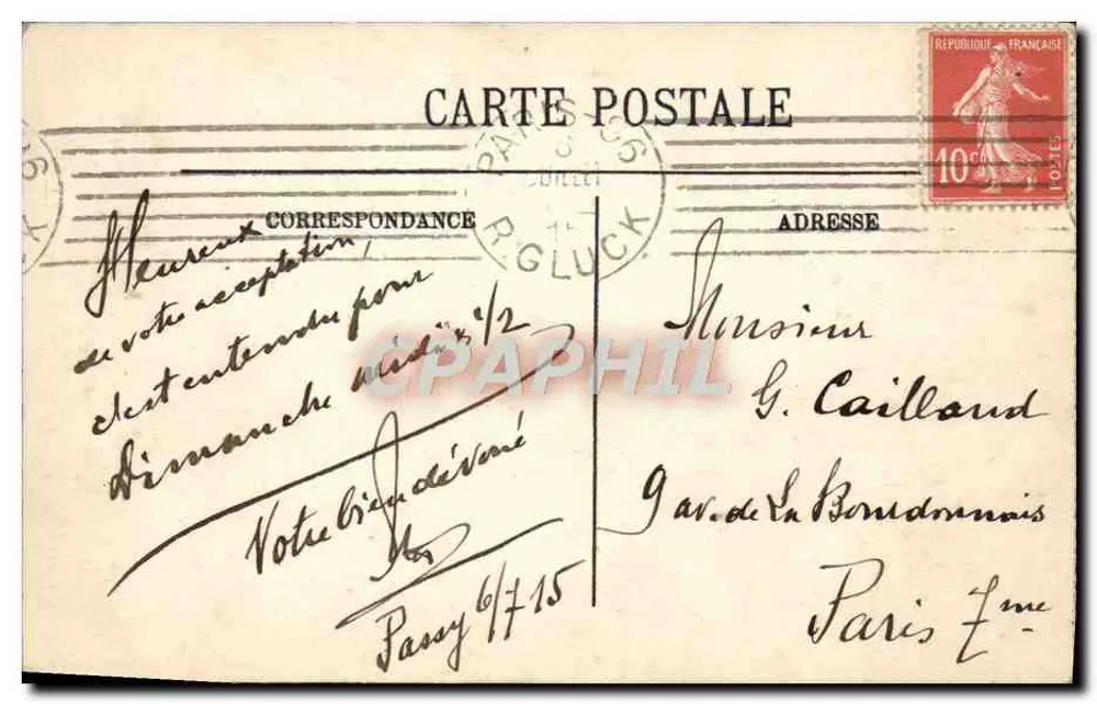 Paris (VIIe) — O Domo dos Invalidos — LL. N° 238 - Verso