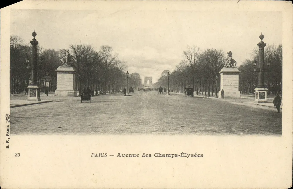 Paris — Avenida dos Campos Elísios — B.F. Paris, n°30 - Frente