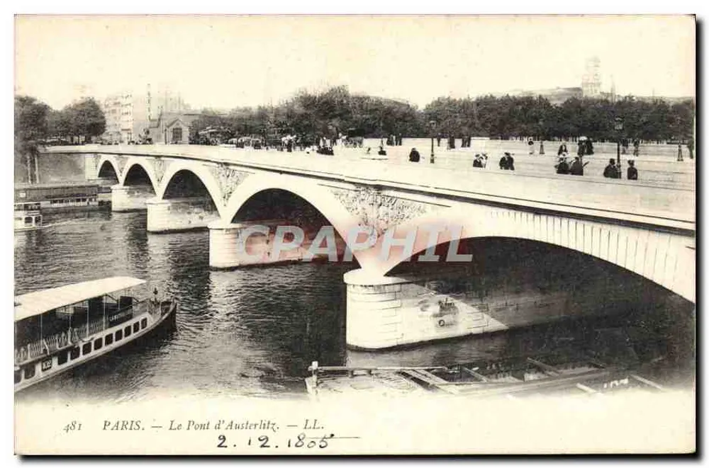 Paris — O Pont d'Austerlitz — LL. n° 481 - Frente