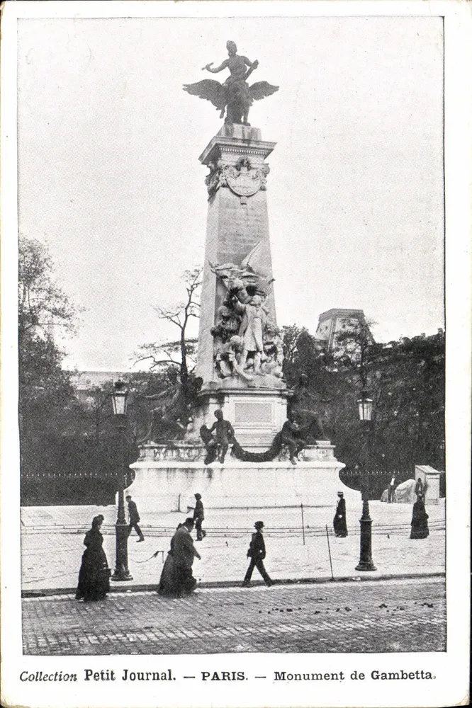 Monument Gambetta — Paryż — Kolekcja Petit Journal - Awers