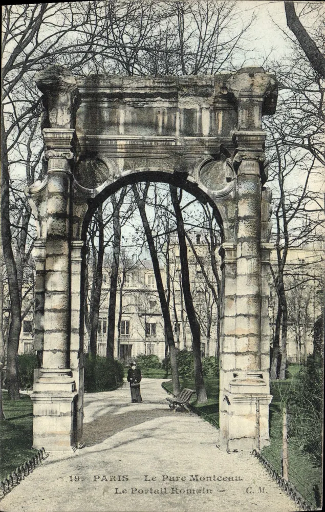 PARIS — O Parc Montceau — O Portal Romano — C.M. — n°19 - Frente