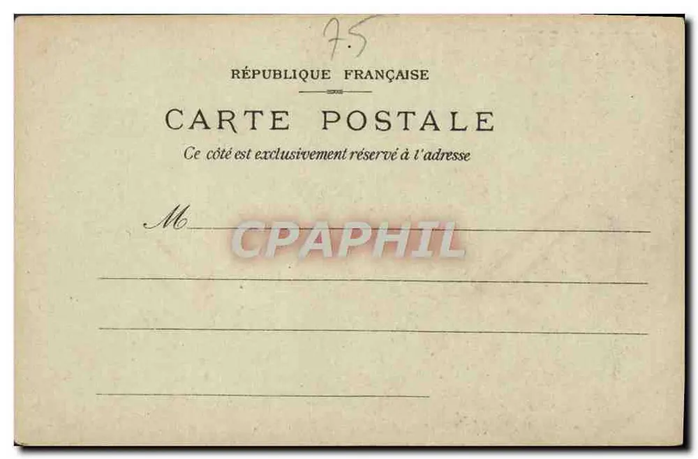 Palast der Gerechtigkeit in Paris — Ansicht der Seine und Brücke — Verlag Carte Photo 12 - Rückseite