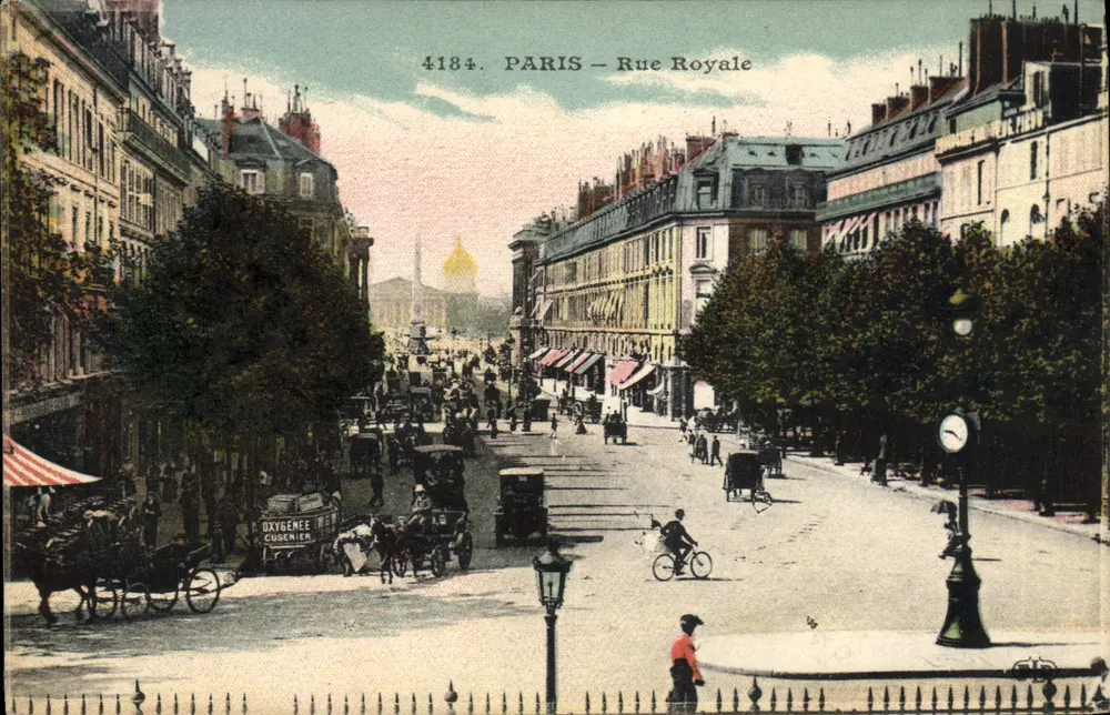 Paris — Rue Royale — Editor anônimo, n° de série 4184 - Frente