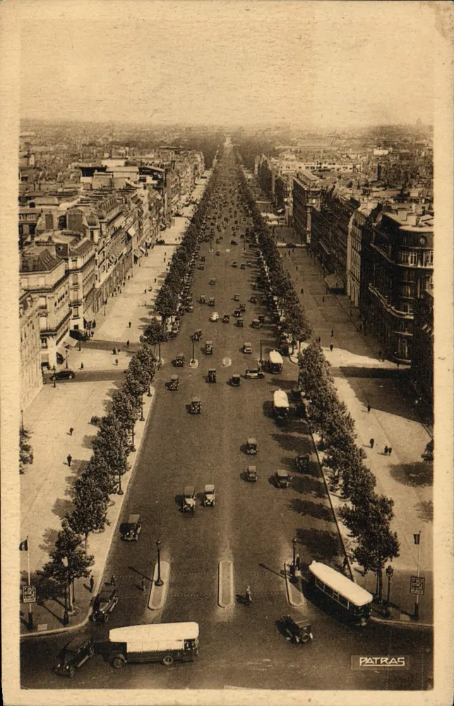 Avenue des Champs-Élysées — Paris — Éditions d'Art Patras, Nr. 3 - Vorderseite