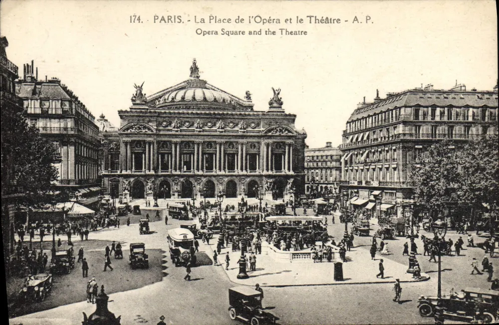 Paris - Die Place de l'Opéra und das Theater - A.P. - n°174 - Vorderseite