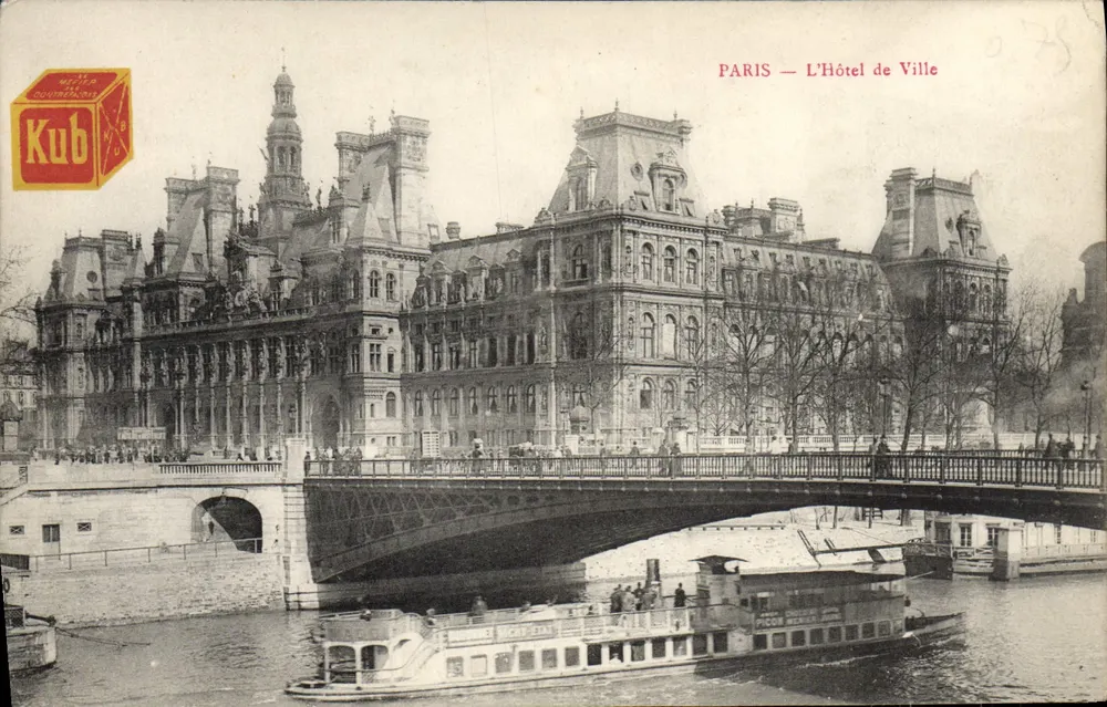 Paris — Das Rathaus — Kub - Vorderseite