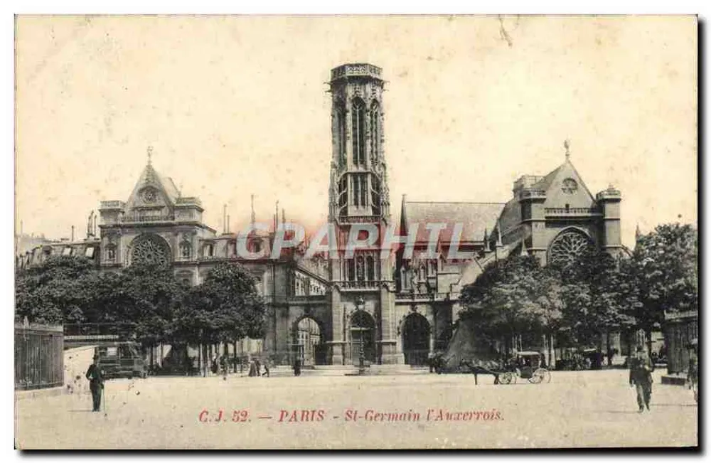Igreja de Saint-Germain-l'Auxerrois — Paris — C.J. 52 - Frente