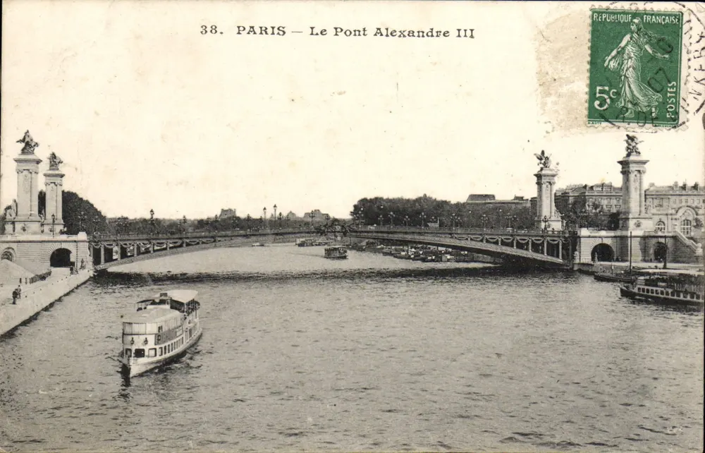 Paris — Der Alexandre-III-Brücke — Unbekannter Verlag, Nr. 38 - Vorderseite