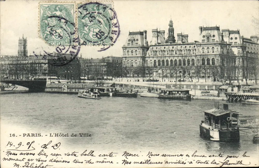 Paris - Das Rathaus — unbekannter Verlag, n° 16 - Vorderseite